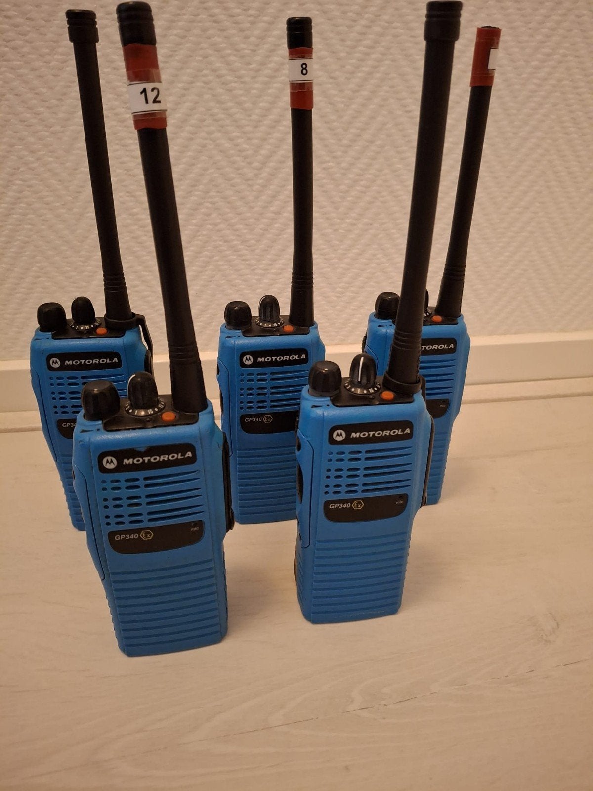 Motorola Portofoons GP 340 5 Stuks, Ophalen of Verzenden, Zo goed als nieuw, Portofoon of Walkie-talkie