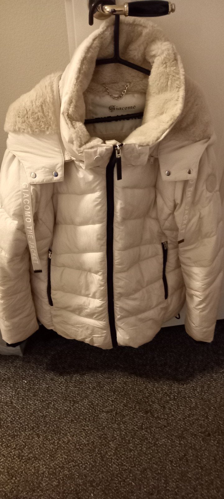Giacomo The Jacket winterjas, Beige, Maat 46/48 (XL) of groter, Ophalen of Verzenden, Zo goed als nieuw