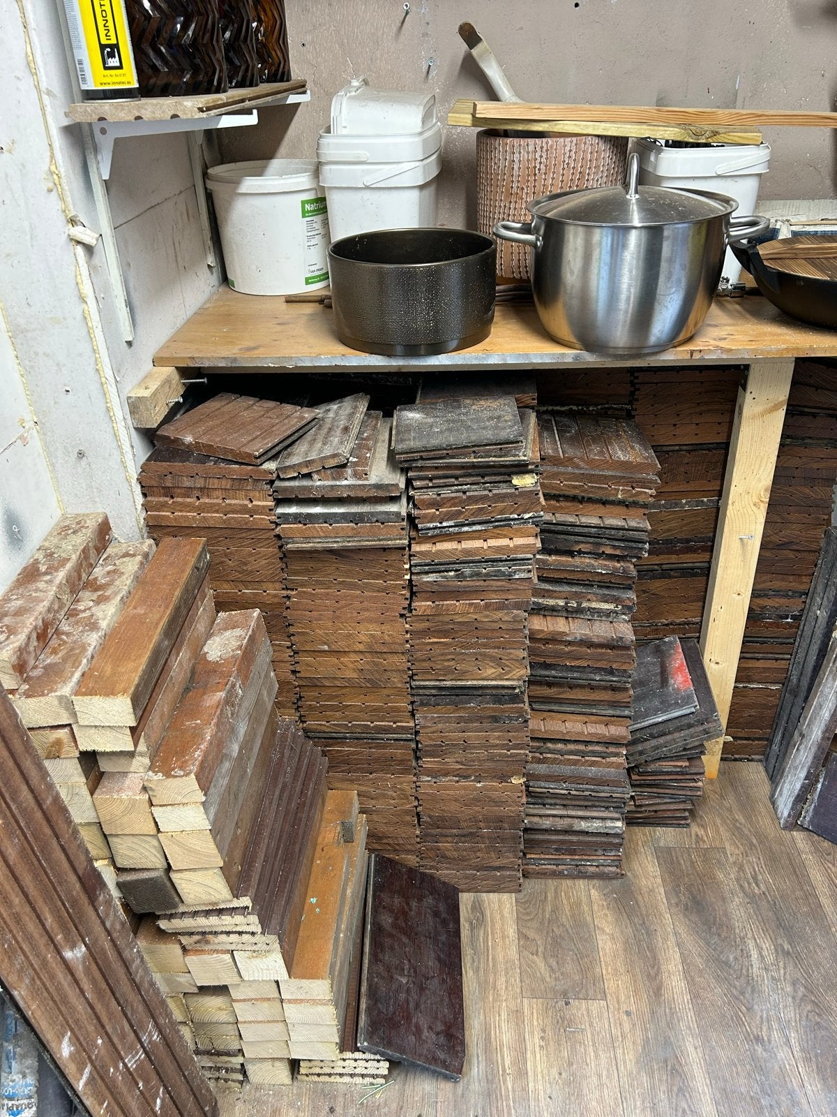 Hard houten plankjes voor openhaard, Tuin en Terras, Minder dan 3 m³, Ophalen, Overige houtsoorten