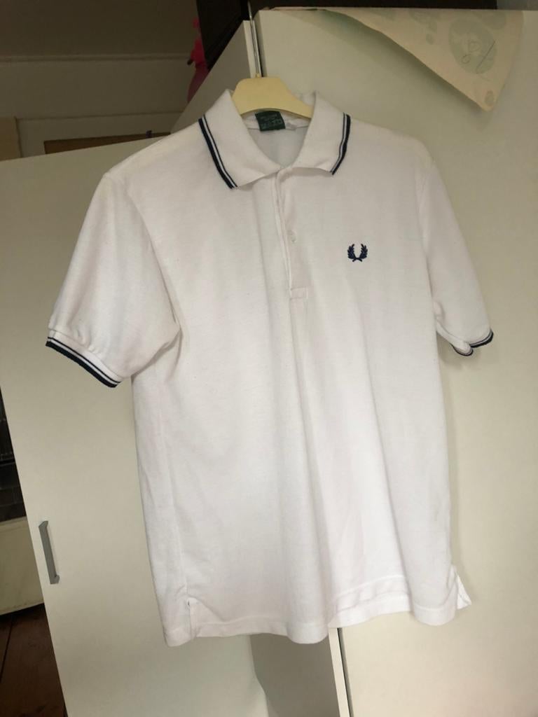 Fred Perry poloshirt, Ophalen of Verzenden, Zo goed als nieuw, Maat 46 (S) of kleiner, Wit