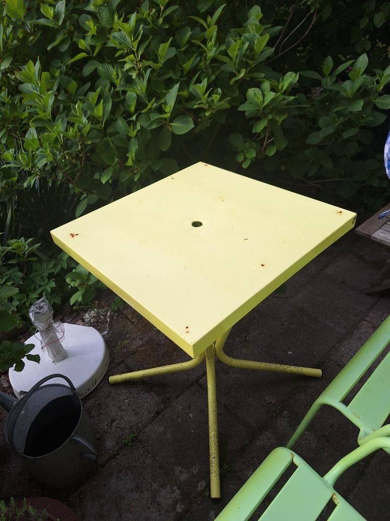 Oud Frans café tafeltje, Tuin en Terras, Overige Tuin en Terras, Ophalen, Gebruikt