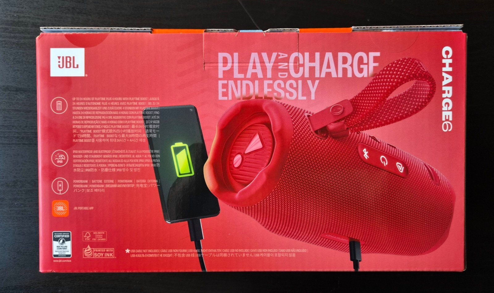 JBL Charge 6 Bluetooth Speaker - Nieuw in verzegelde doos, Bluetooth, JBL, Nieuw, Ophalen of Verzenden