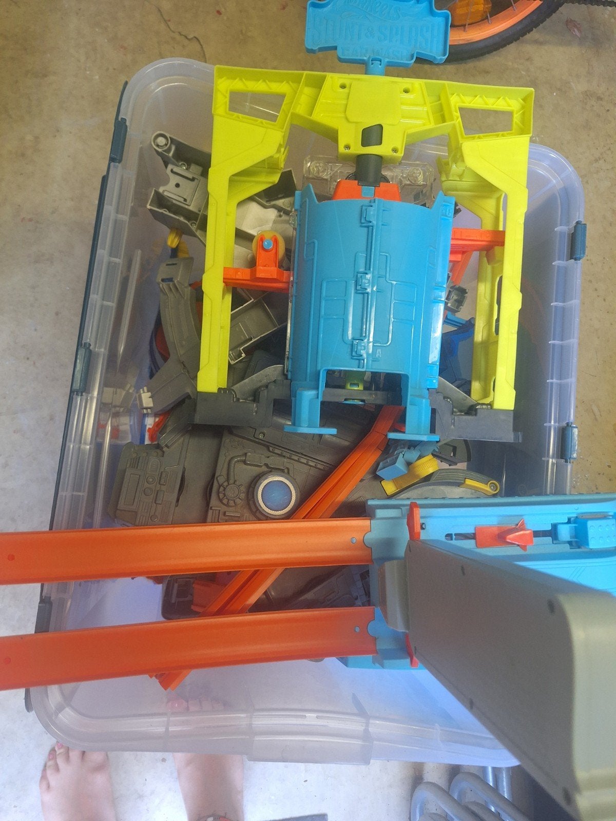 Hotwheels, Kinderen en Baby's, Speelgoed | Racebanen, Ophalen, Zo goed als nieuw, Handmatig, Hot Wheels