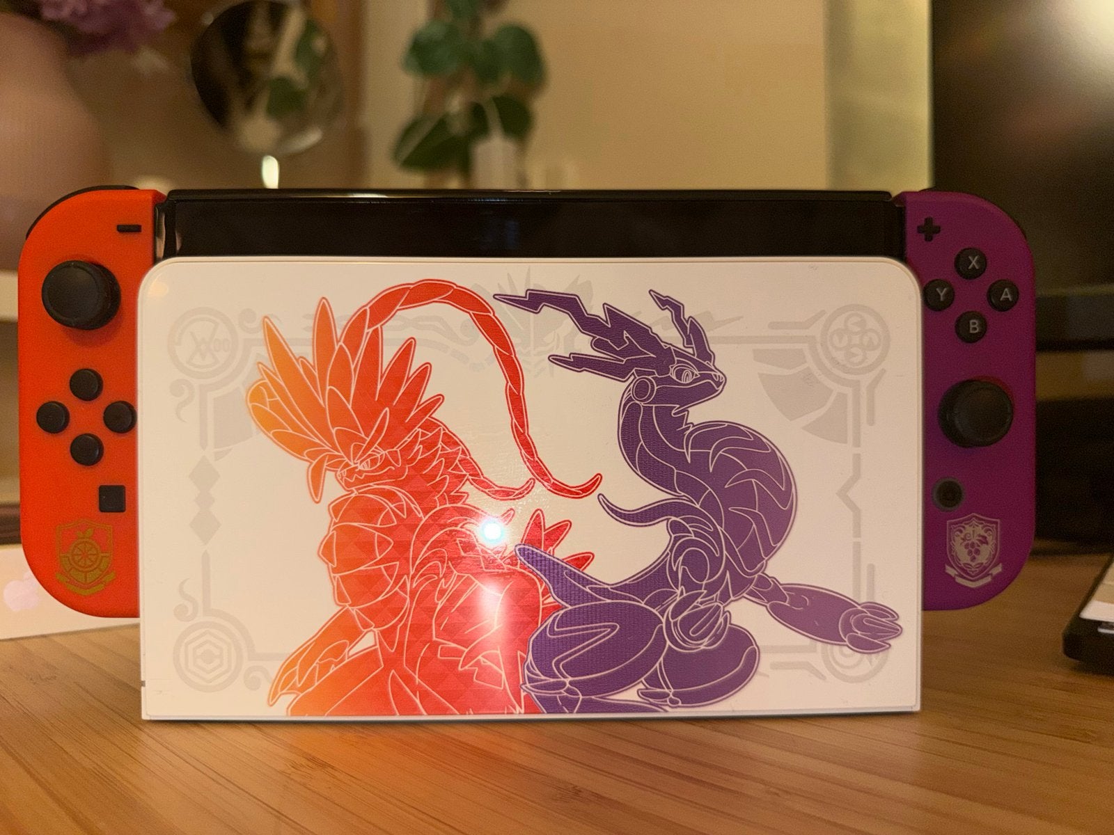 Nintendo Switch OLED Pokémon Scarlet & Violet Editie, Spelcomputers en Games, Spelcomputers | Nintendo Switch, Ophalen, Zo goed als nieuw