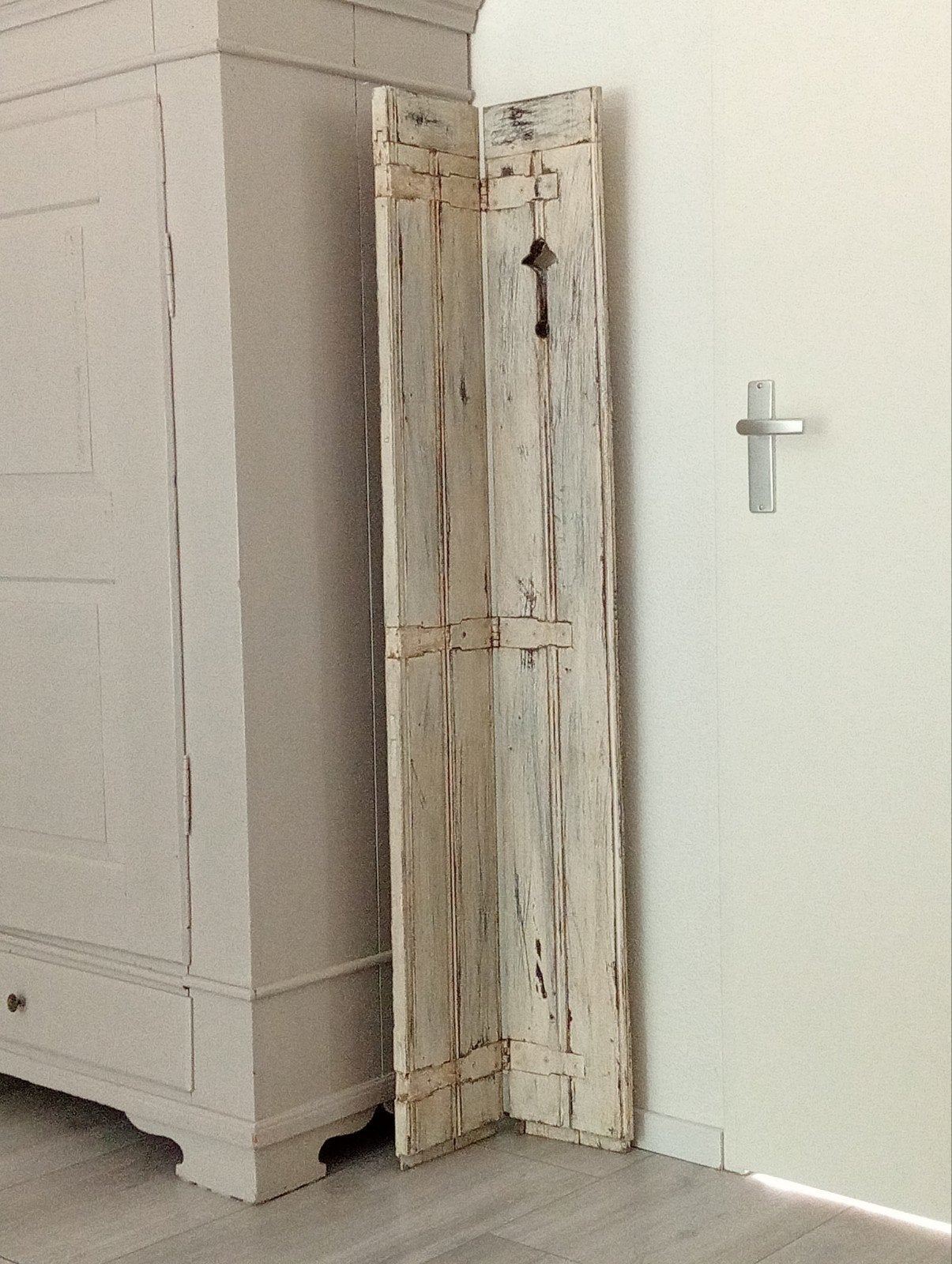 Antieke houten luiken - Decoratief en rustiek, Ophalen of Verzenden