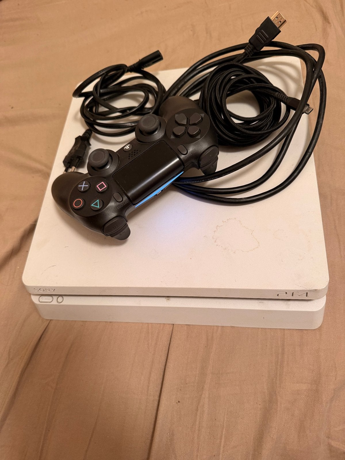 PlayStation 4 Slim 500GB met controller en 6 games, Spelcomputers en Games, Spelcomputers | Sony PlayStation 4, Ophalen, Met 1 controller