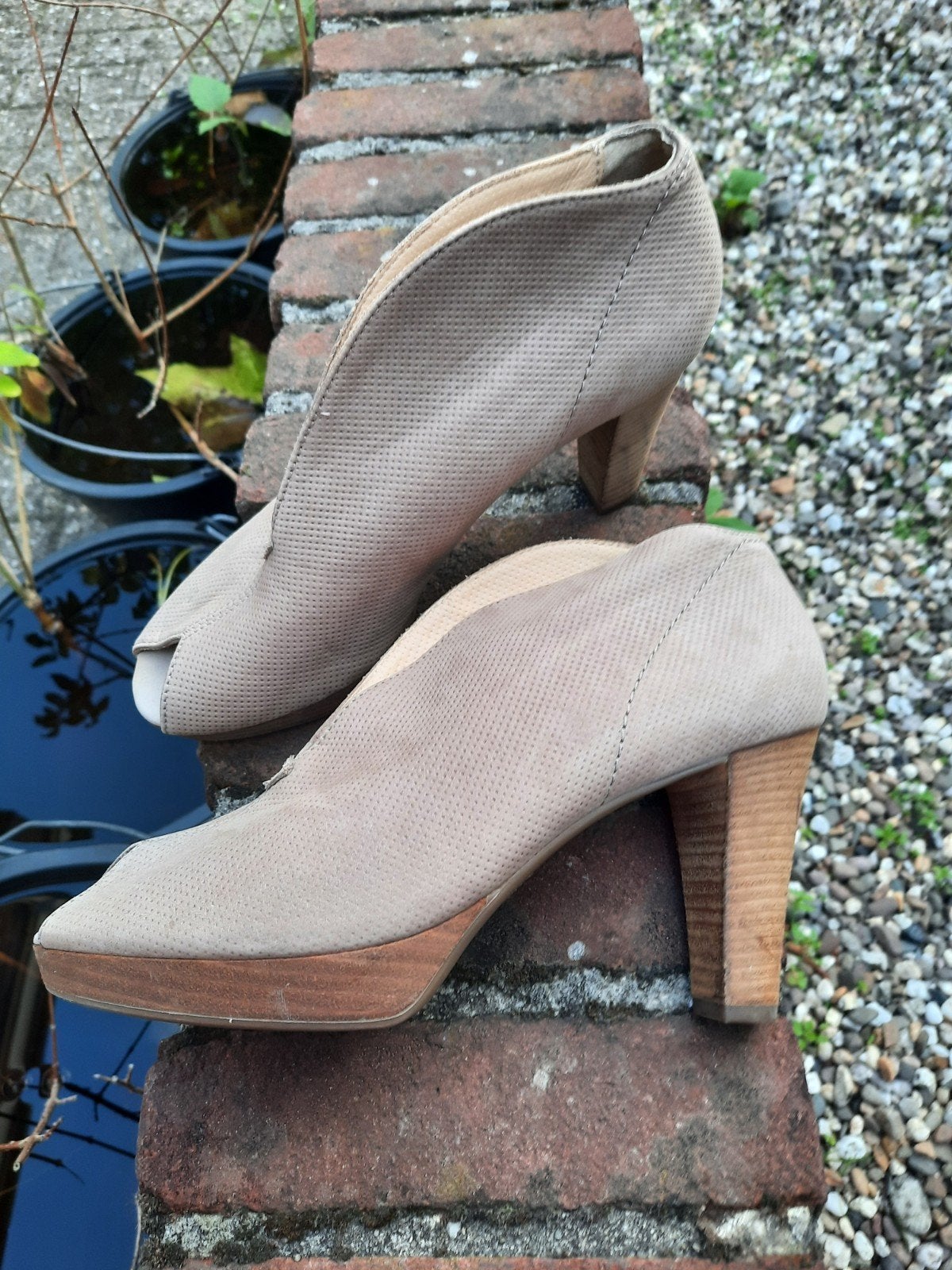 paul green nieuwe schoenen hoge hak beige, Ophalen of Verzenden, Nieuw, Beige