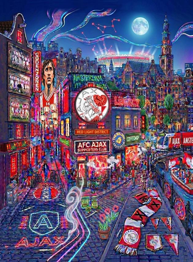 Ajax Amsterdam canvasdoek, Ophalen of Verzenden, Nieuw, Ajax, Overige typen