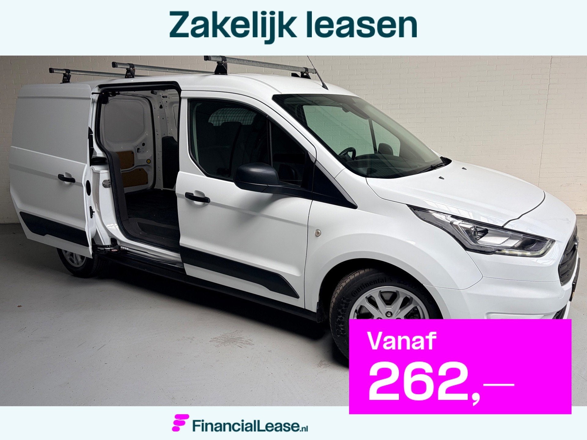 Ford Transit Connect L2H1 Automaat 1.5 EcoBlue 120pk euro6 3, Stof, Gebruikt, 4 cilinders, Met garantie (alle)
