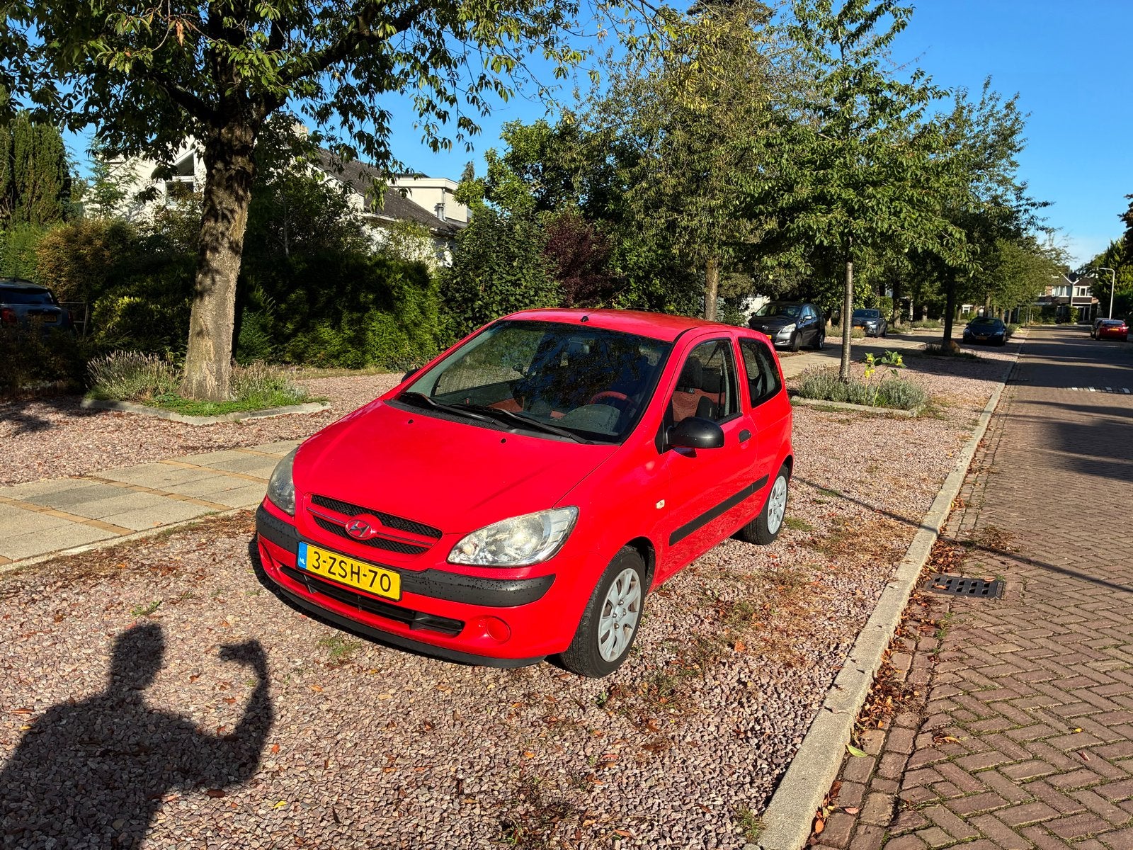 Hyundai Getz 1.1 3DRS 2008 Rood, Voorwielaandrijving, 450 kg, 31 €/maand, 4 cilinders