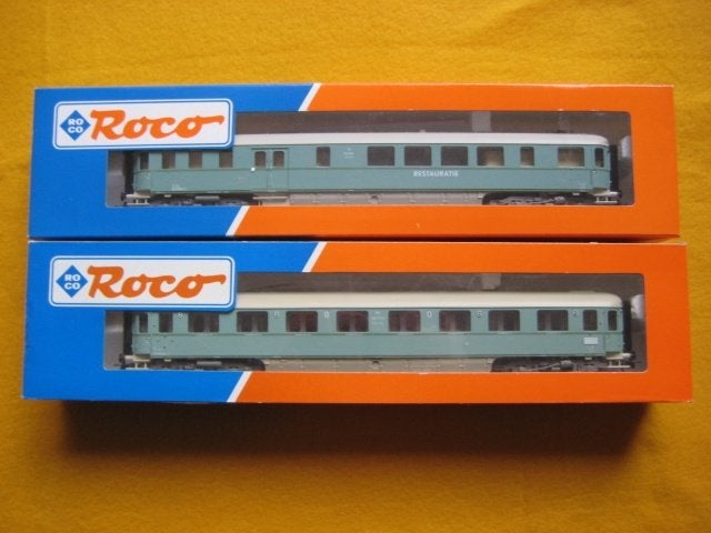 Intercity wagon turqouise NS Roco H0 HO, Gelijkstroom, Wagon, Ophalen of Verzenden, Roco