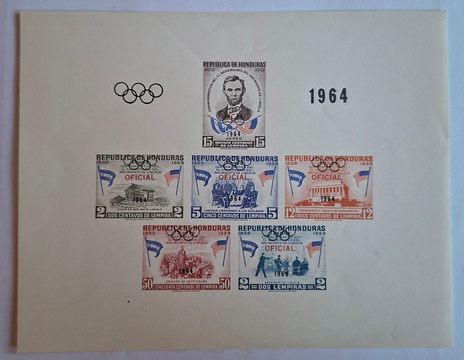 Olympische Spelen 1964. Honduras, Verzenden, Sport