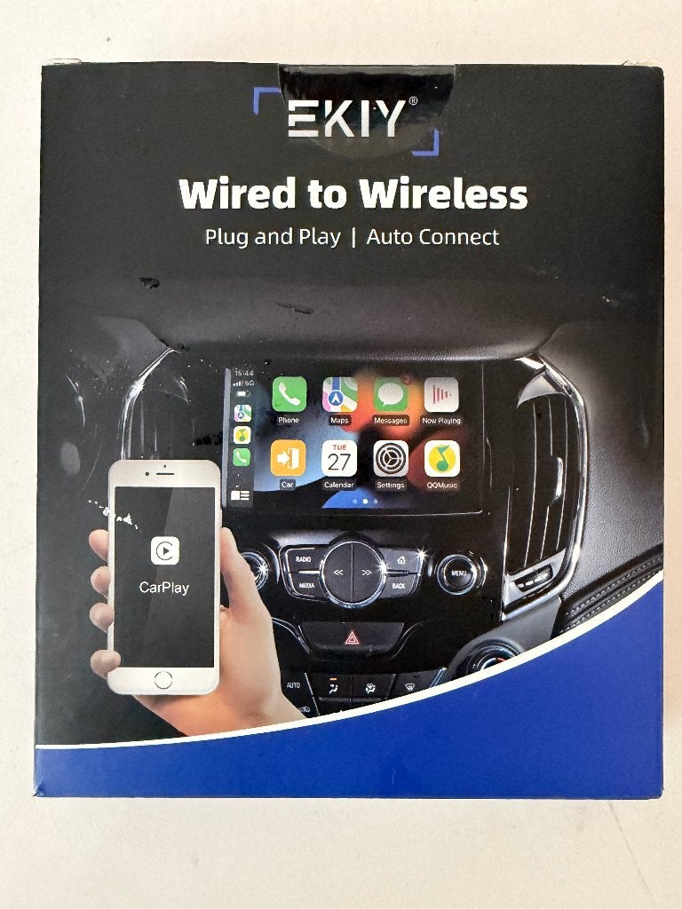 EKIY Wired‑to‑Wireless CarPlay adapter, Ophalen of Verzenden, Nieuw