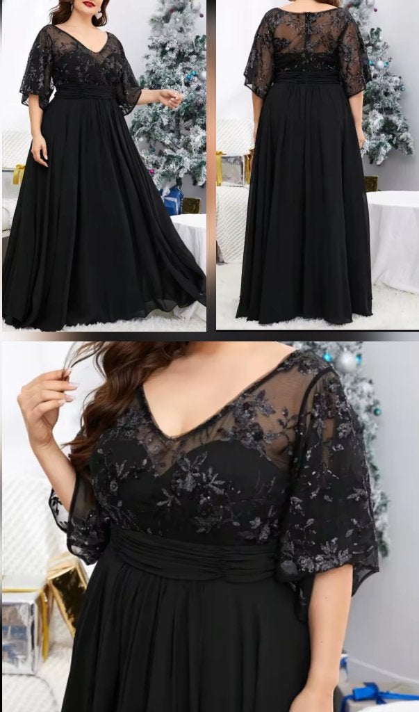 nieuwe galajurk maat 46 en 50 zwart, Kleding | Dames, Gelegenheidskleding, Galajurk, Zwart, Maat 46/48 (XL) of groter, All2wish4