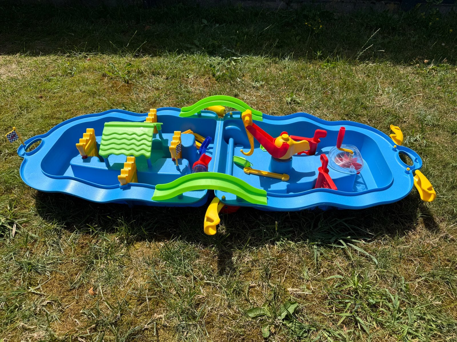 Zand- en watertafel met accessoires, Ophalen, Gebruikt