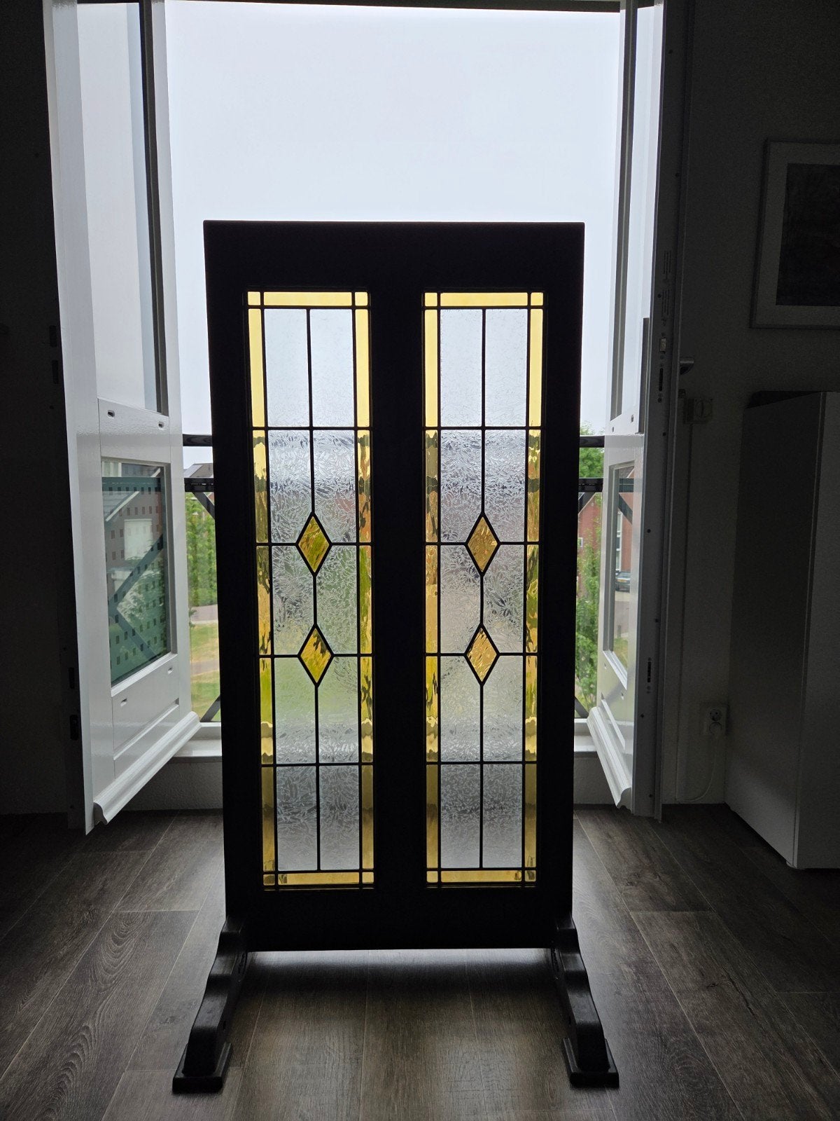 Kamerscherm / Raamscherm van Glas in Lood, Ophalen, Zo goed als nieuw