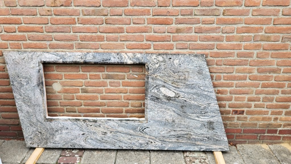 Granieten keukenbladen, Ophalen, Gebruikt, Meerkleurig, 200 cm of meer