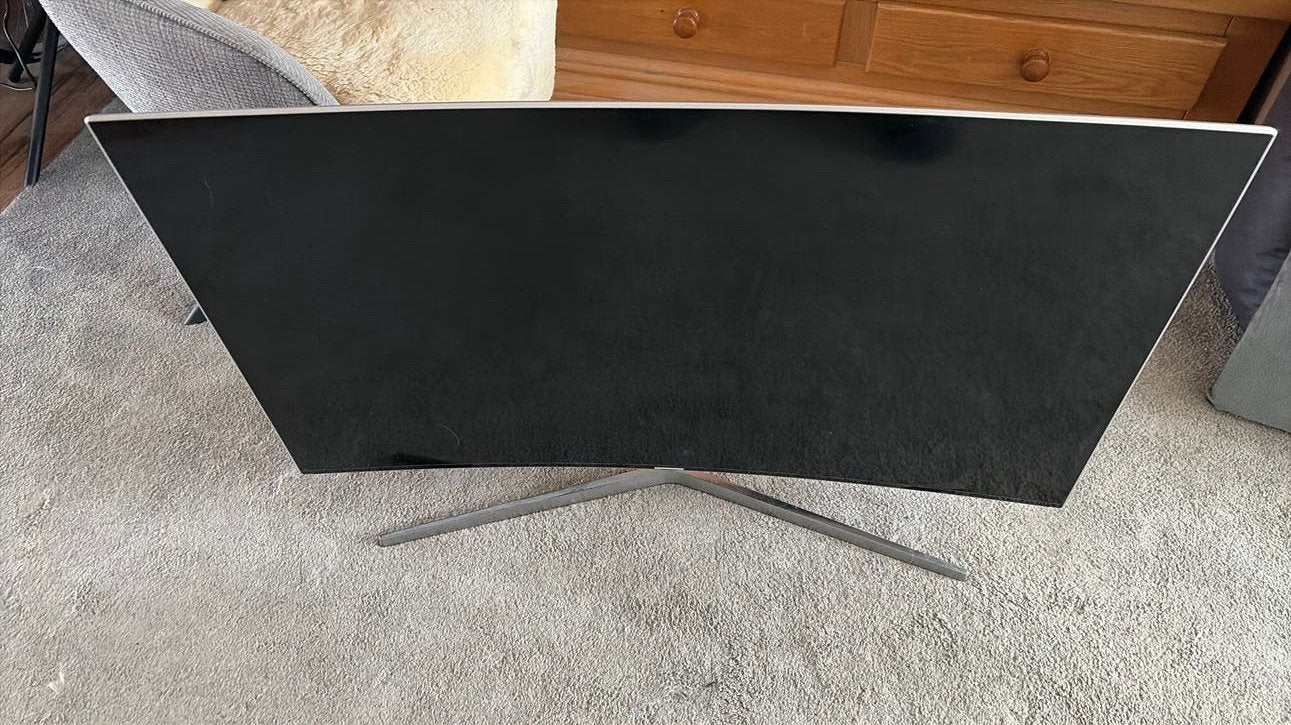 Samsung 49 inch curved 4k TV, Audio, Tv en Foto, Televisies, Ophalen, 50 Hz, Zo goed als nieuw, Samsung