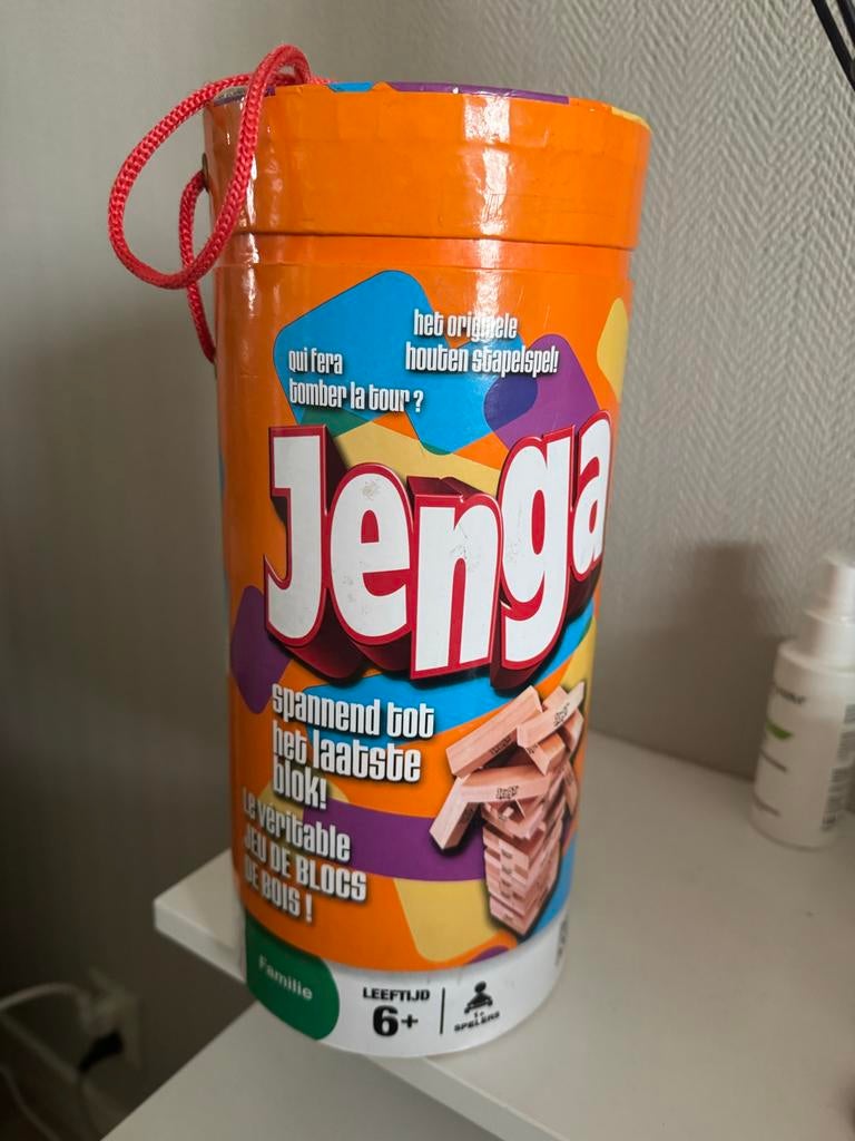 Jenga: Het originele houten stapelspel, Ophalen, Gebruikt