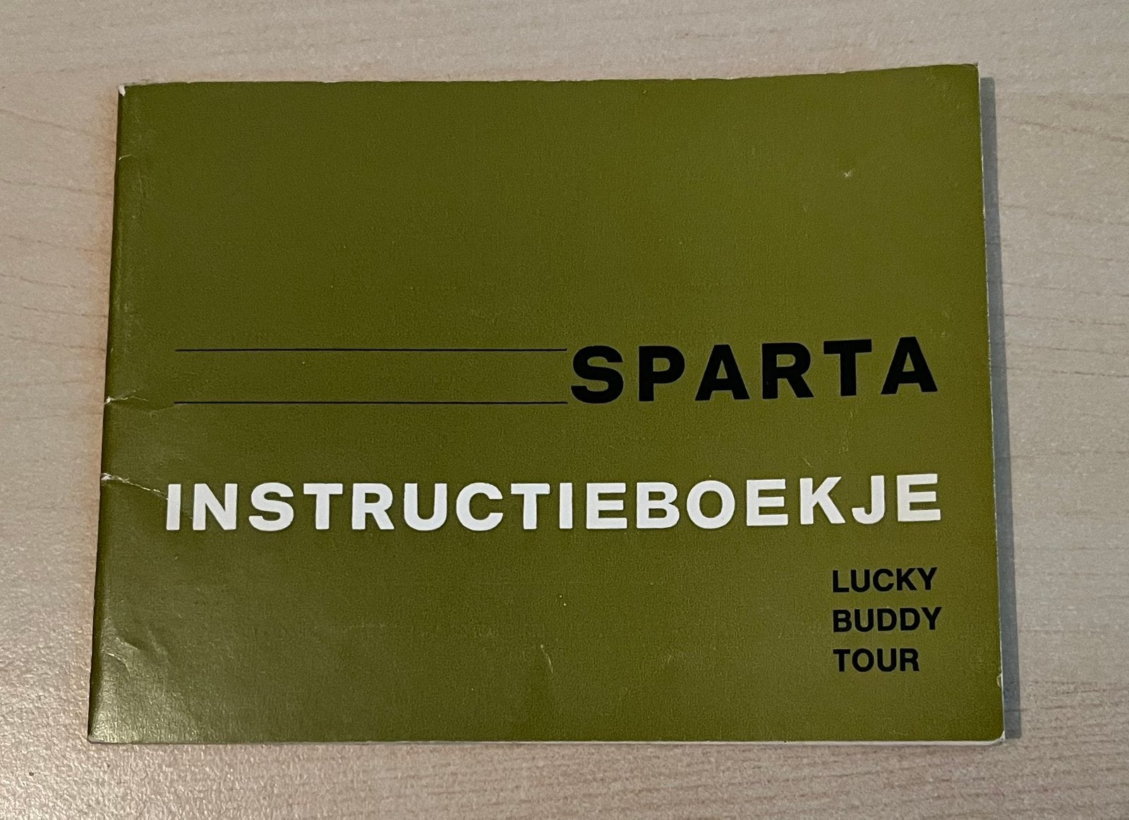 Instructieboekje Sparta Lucky, Buddy en Tour, Ophalen of Verzenden, Zo goed als nieuw