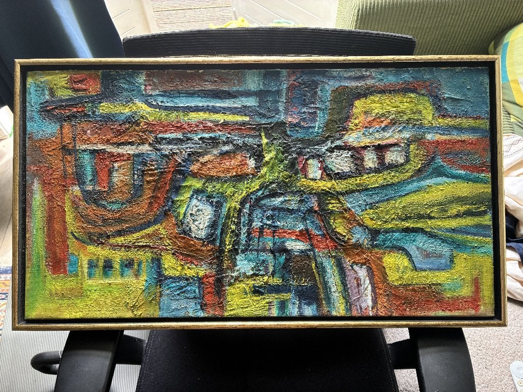 K. Meester, Landschappelijke Weerspiegeling, Antiek en Kunst, Kunst | Schilderijen | Klassiek, Ophalen, Landschap, Olieverf, Ingelijst