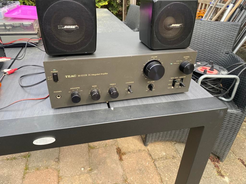 Vintage versterker teac bx300b met mc, Audio, Tv en Foto, Versterkers en Receivers, Ophalen of Verzenden, Zo goed als nieuw, Minder dan 60 watt