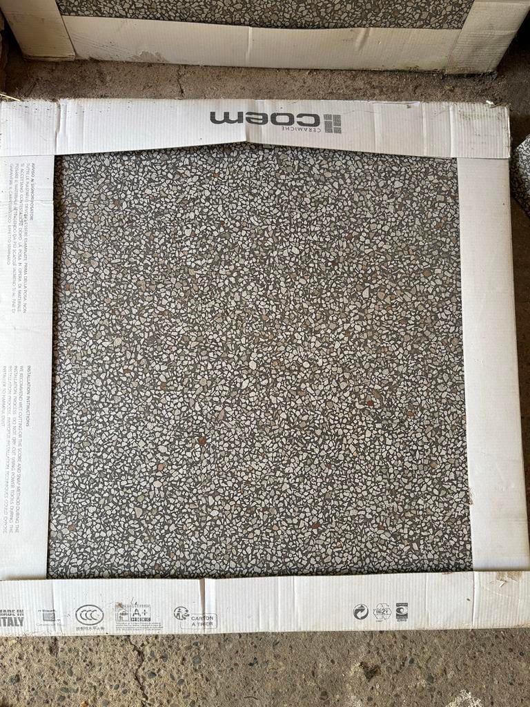 Italiaanse 60x60 vloertegel Graniet look, Ophalen, 60 cm of meer, Keramiek, Nieuw