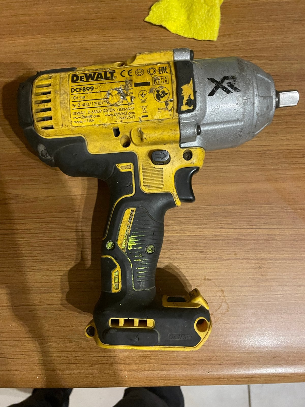 DeWalt DCF899 18V XR Slagmoersleutel - Gebruikt, Variabele snelheid, Ophalen of Verzenden, Boor- en Schroefmachine, Gebruikt