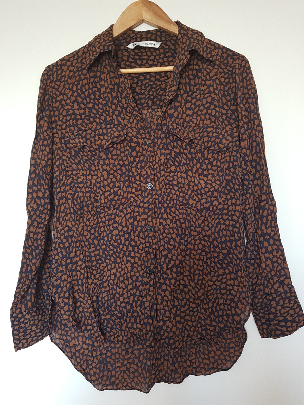 Leuke blouse van het merk Zara, Bruin, Zara, Ophalen of Verzenden, Zo goed als nieuw