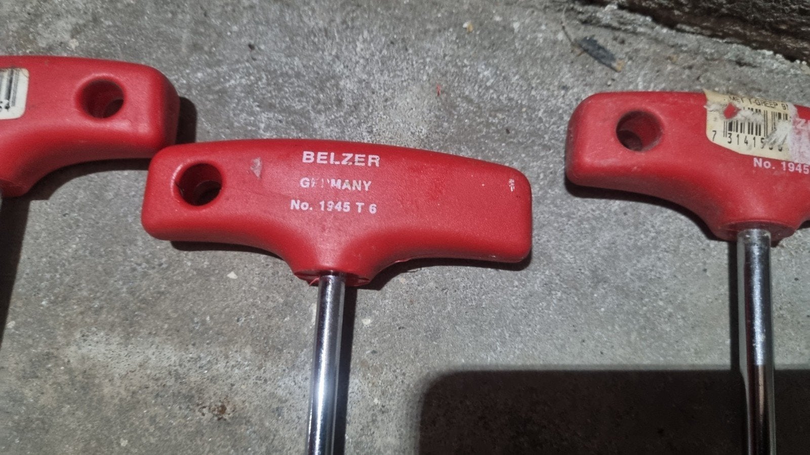 Belzer T-sleutel set - Chroom Vanadium, Ophalen of Verzenden, Gebruikt, Sleutel/ratel, Overige merken