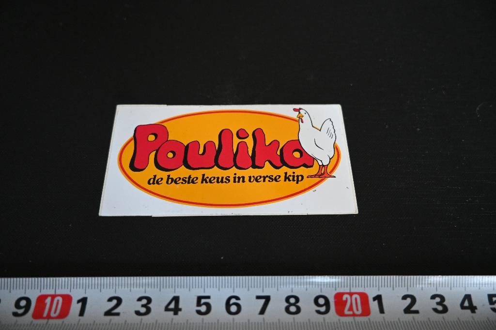 sticker Pouliko de beste keus in verse kip, Verzamelen, Stickers, Zo goed als nieuw, Ophalen