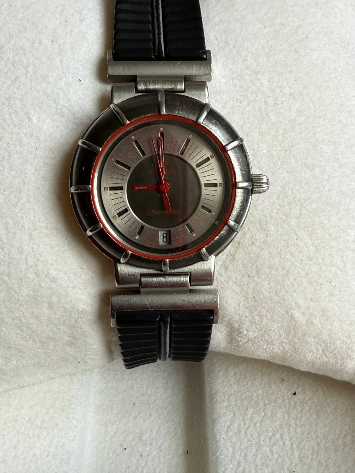 Omega Seamaster Dynamic II dames 1424, Overige merken, Gebruikt, Staal, Polshorloge