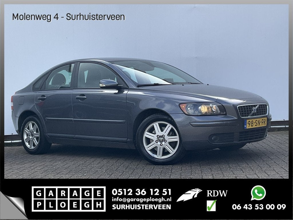 Volvo S40 2.4 5-Cil Automaat Cruise Leer Clima Trekhaak NL-A, Auto's, Volvo, Gebruikt, 700 kg, Parkeersensor, 2435 cc
