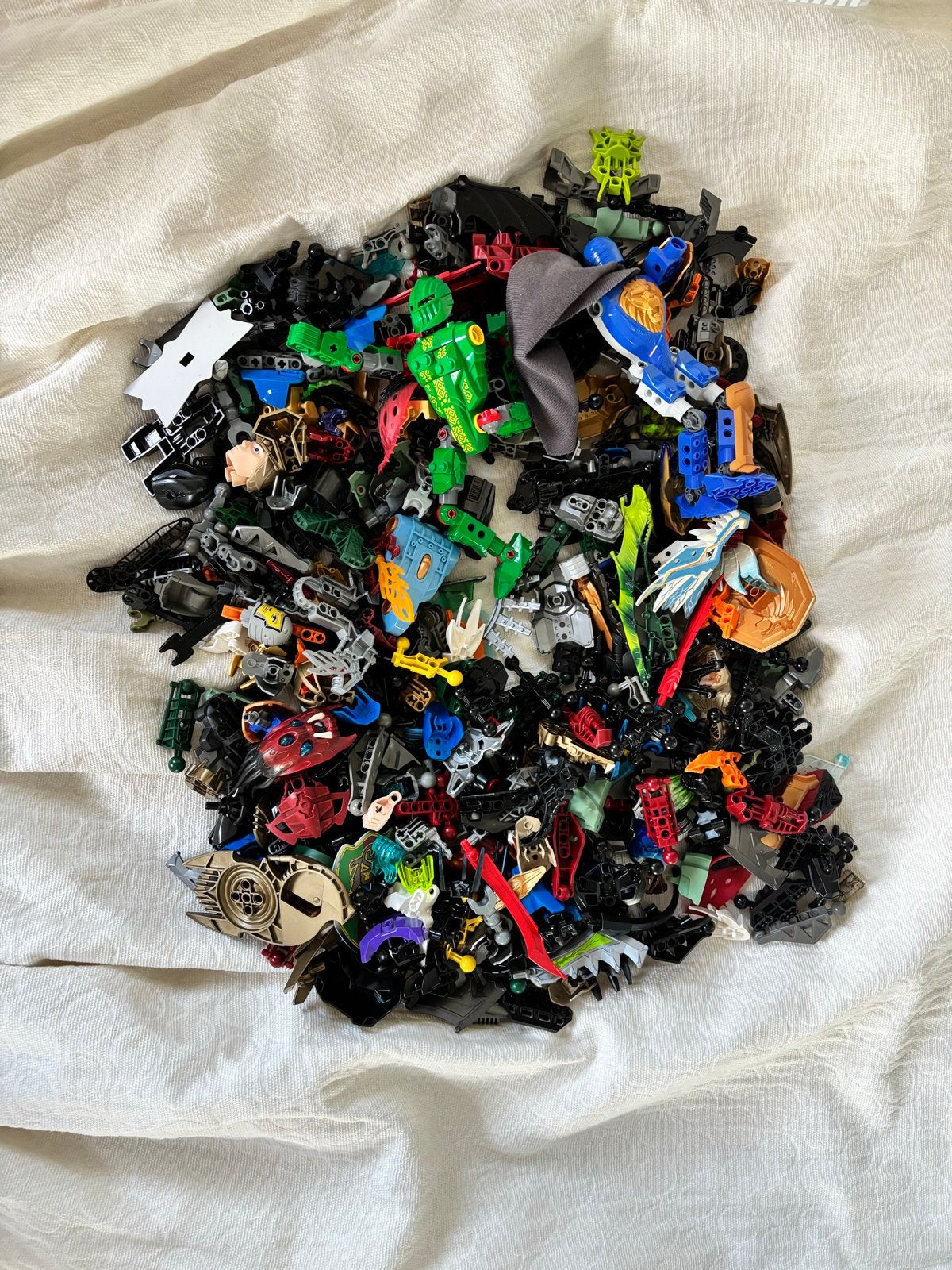Grote partij Lego Bionicle en Technic onderdelen, Gebruikt, Bionicle, Inclusief extra onderdelen, Lego