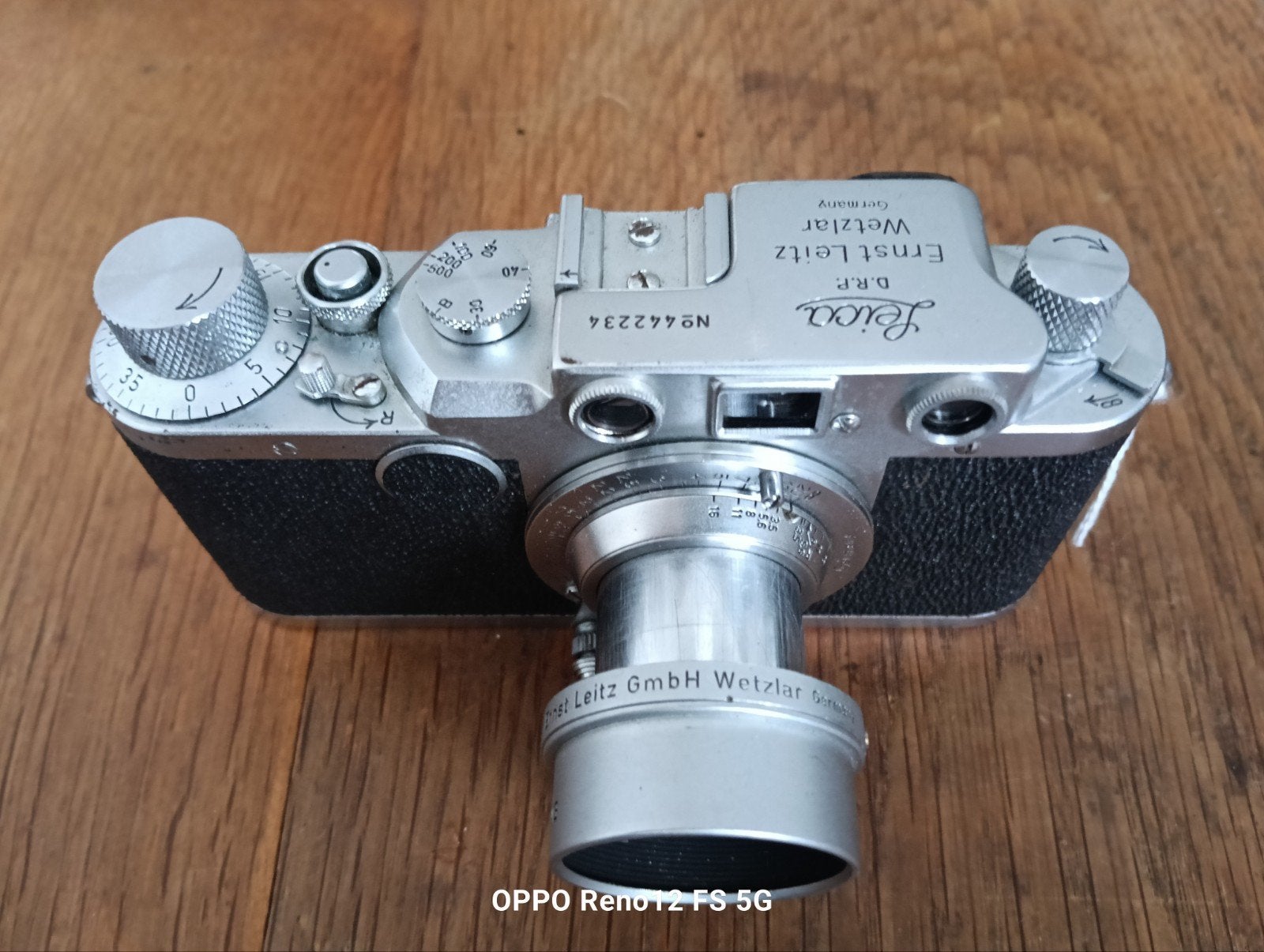 Leica Ernst Leitz Wetzlar Vintage Camera No 442234, Ophalen of Verzenden
