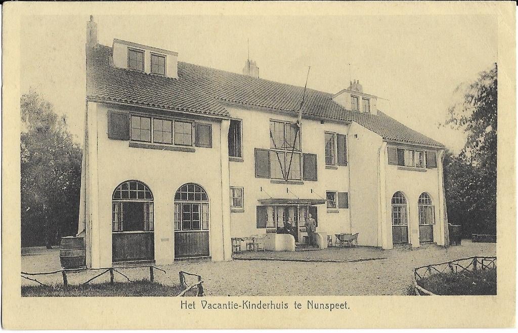 Nunspeet, Vacantie-Kinderhuis, man, vrouw, Verzenden, 1920 tot 1940, Gelopen, Gelderland
