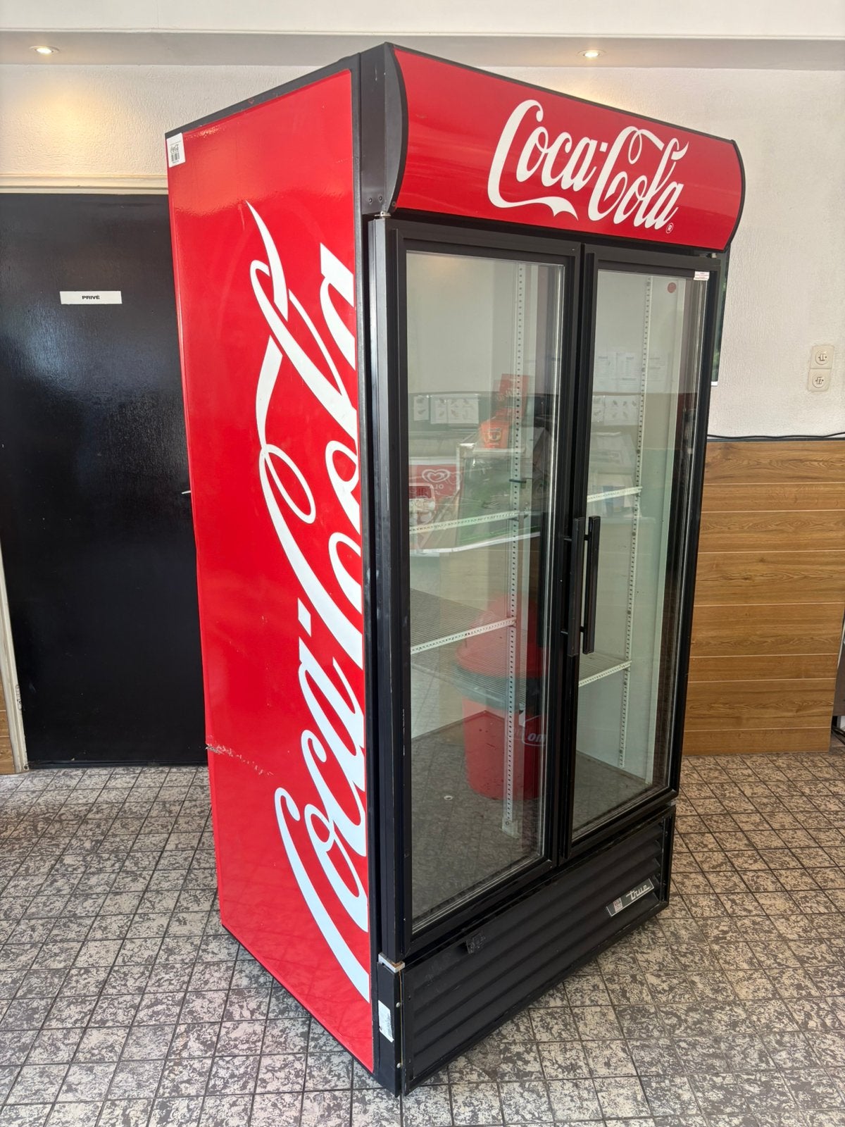 dubbeldeur koelkast koeling coca cola, Ophalen