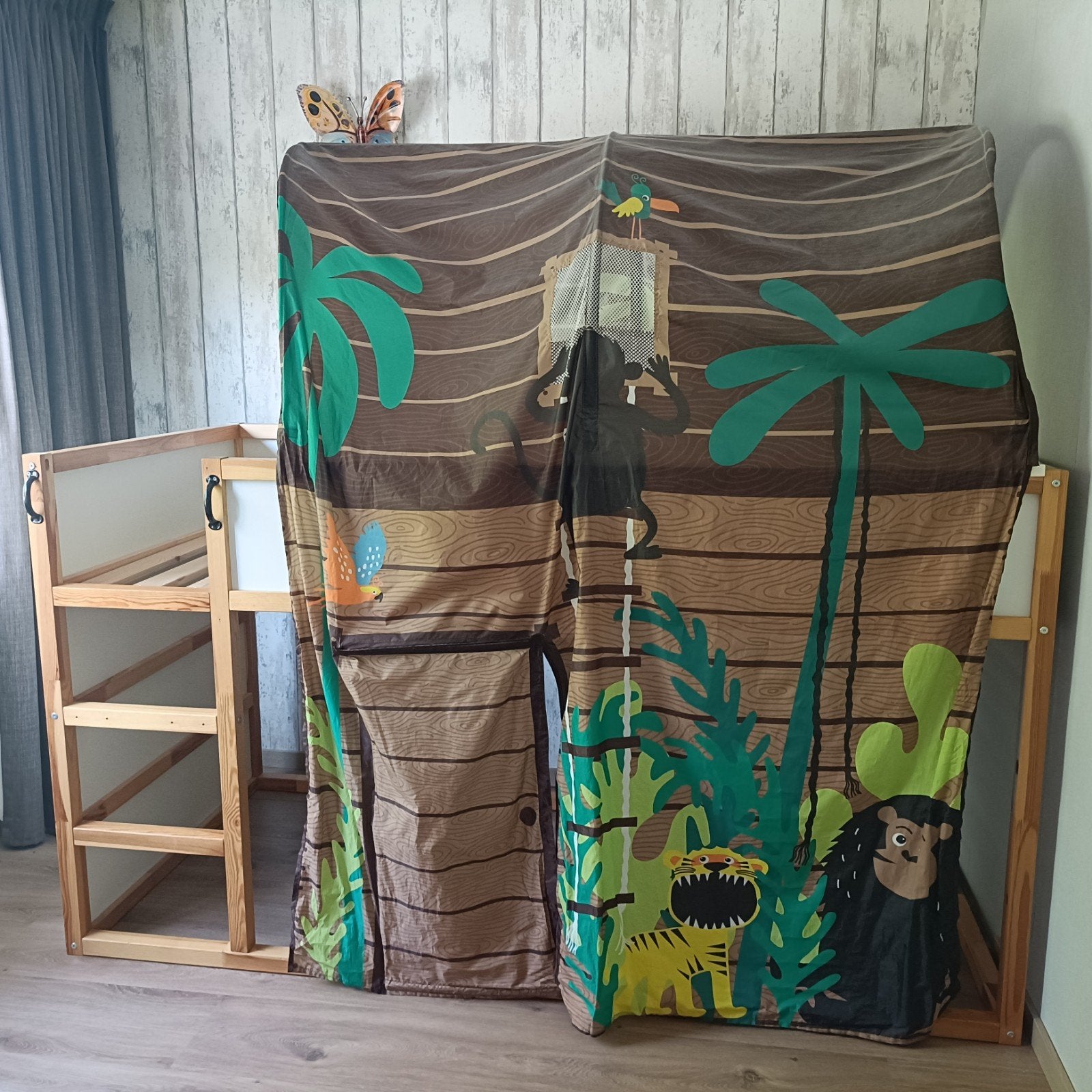 Kura Keerbaar bed ikea en/of bedtenten, Kinderen en Baby's, Kinderkamer | Stapelbedden en Hoogslapers, Ophalen, Gebruikt, Hoogslaper