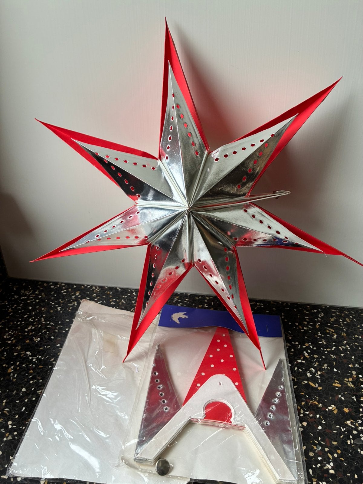 2 x Vintage kerstster, Diversen, Ophalen of Verzenden, Zo goed als nieuw