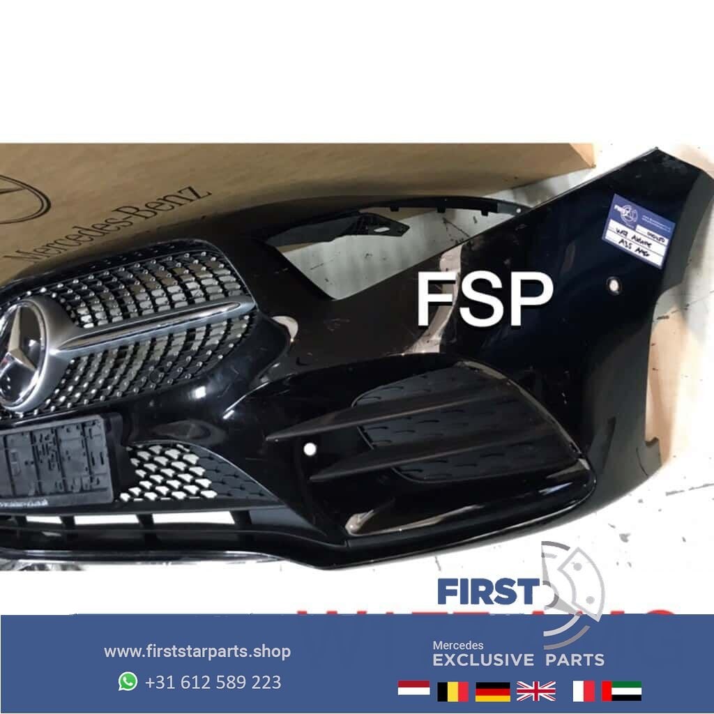 W177 A35 AMG LINE VOORBUMPER COMPLEET ZWART ORIGINEEL, Gebruikt, -, Voor, Ophalen of Verzenden