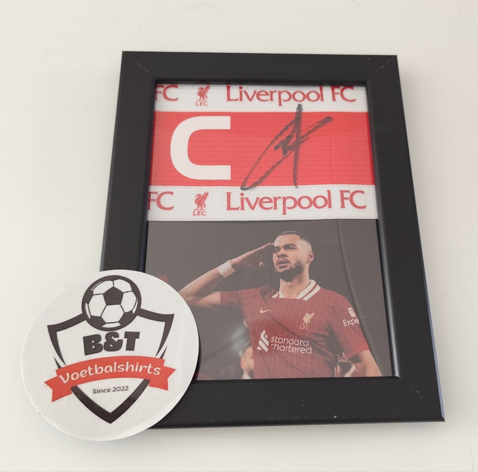 Gesigneerde aanvoerdersband Cody Gakpo (Liverpool FC), Sport en Fitness, Voetbal, Verzenden, ., ., .