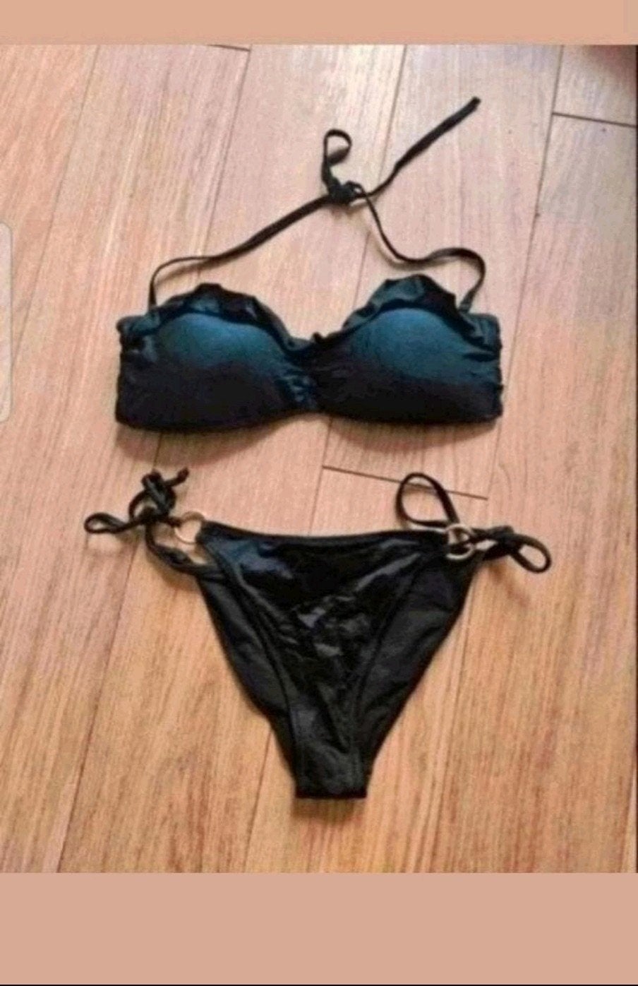 Zwart bikini set, Ophalen of Verzenden, Zo goed als nieuw, Zwart, Bikini