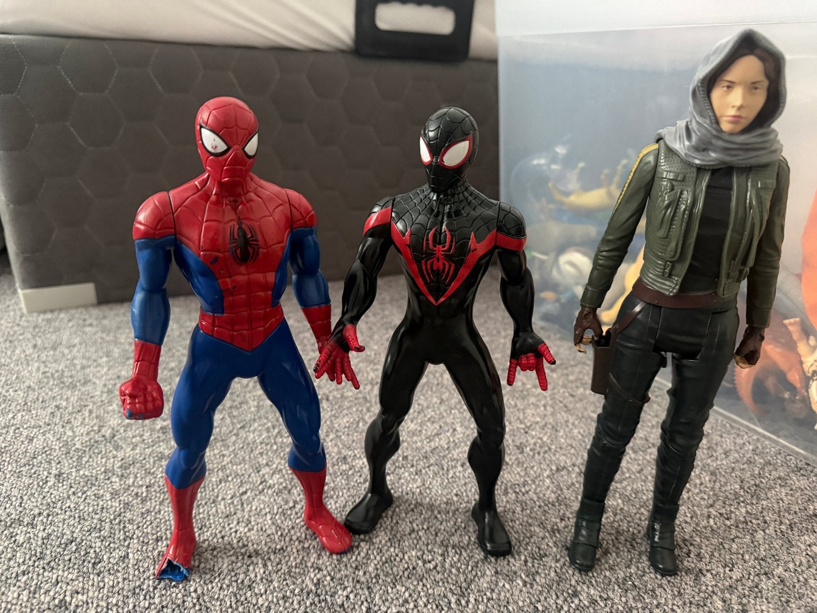 Spider-Man en Miles Morales actiefiguren, Ophalen of Verzenden, Gebruikt