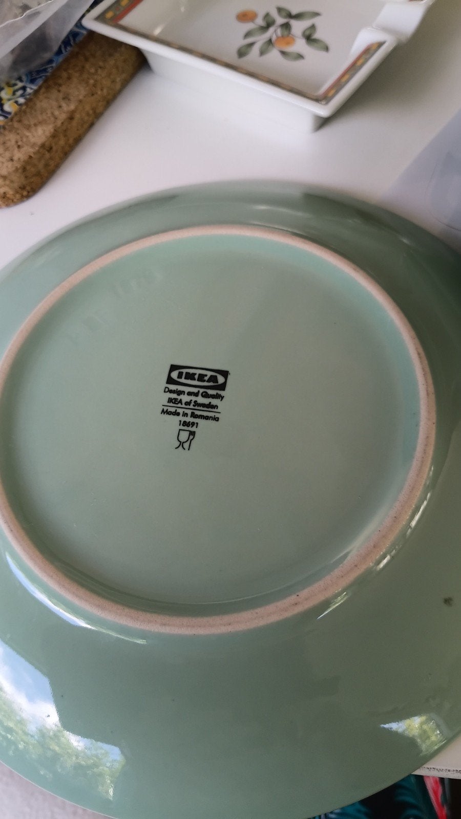 Ikea Servies: 4 Delig Lichtgroen - Borden en Schaaltjes, Ophalen of Verzenden, Zo goed als nieuw, Bord(en), Overige stijlen
