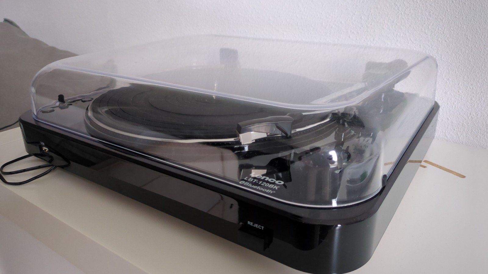 Lenco LBT-120BK Platenspeler met Bluetooth, Audio, Tv en Foto, Platenspelers, Ophalen, Zo goed als nieuw, Platenspeler, Overige merken