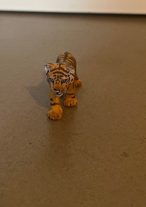 Miniatuur tijger speelfiguur van schleich, Ophalen of Verzenden, Gebruikt