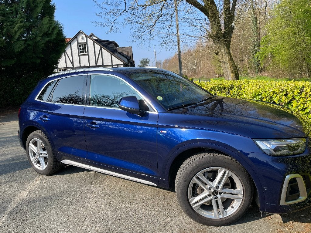 Audi Q5 40 TDi(204) PS Quattro/SLine/Piano, Automaat, Q5, Blauw, Leder