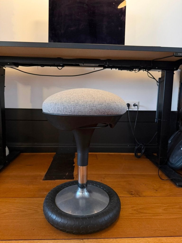 Ergonomische bureaukruk - Balans en comfort, Ophalen, Zo goed als nieuw, Bureaukruk, Grijs