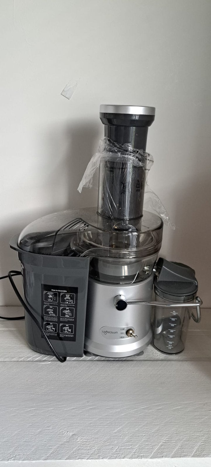 Safecourt Kitchen Sapcentrifuge – Nieuw & ongebruikt – 1200W, Ophalen of Verzenden, Zo goed als nieuw, 3 snelheden of meer