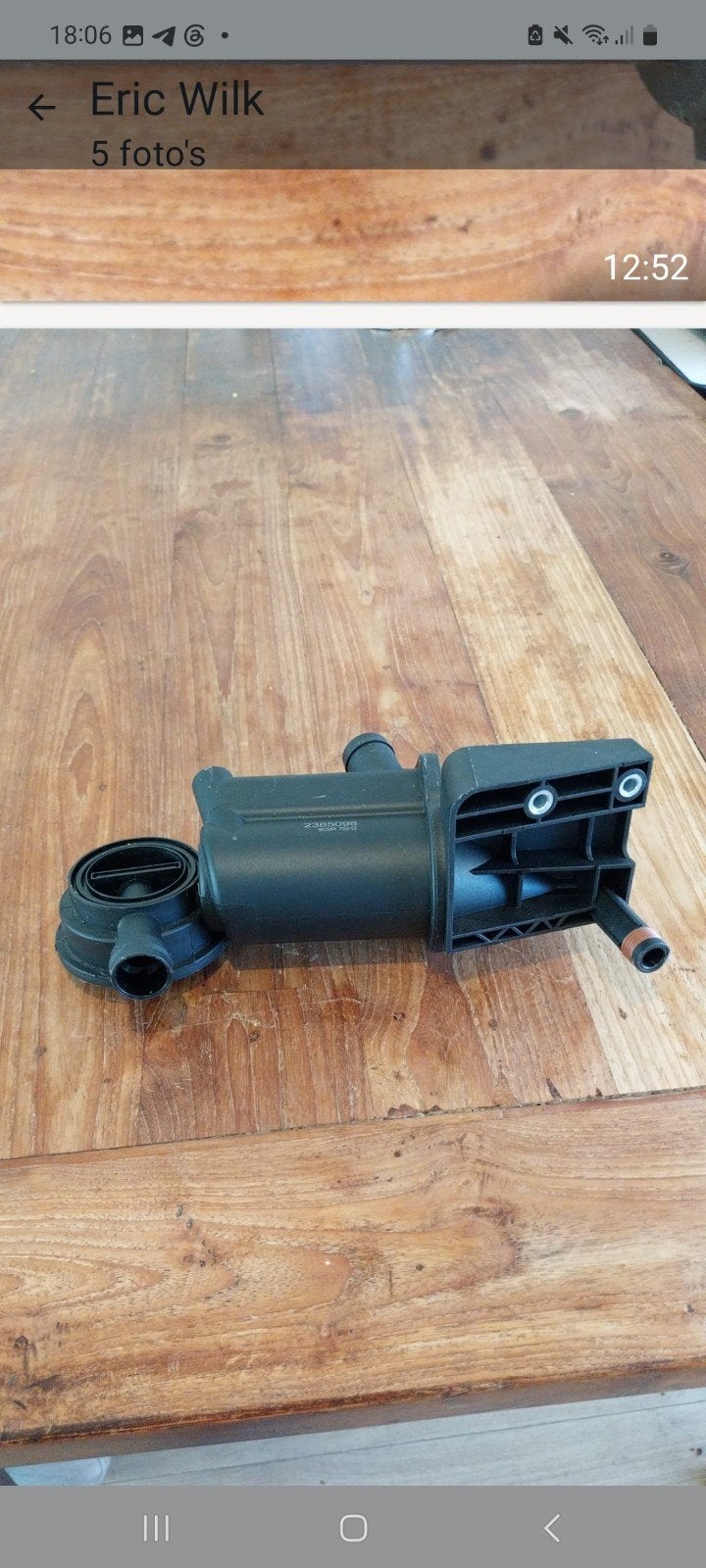 Porsche olieafscheider met serienummer 2385098, Auto-onderdelen, Ophalen, Nieuw, Porsche